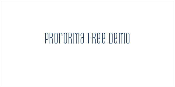 Proforma Free Demo Logo