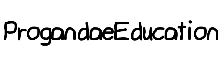 ProgandaeEducation Font