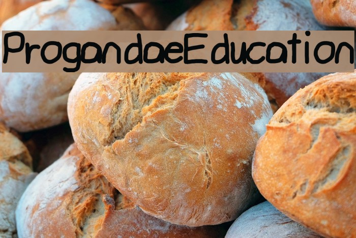 ProgandaeEducation Font examples