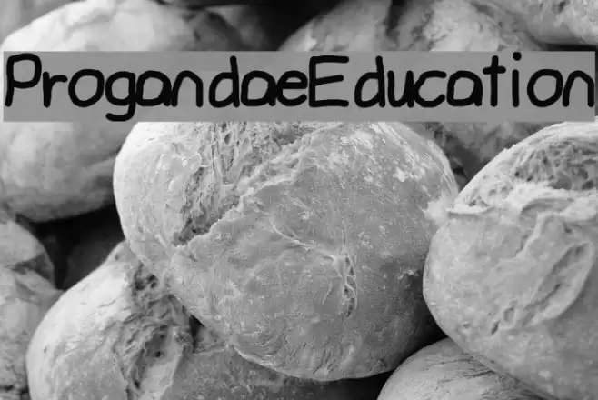 ProgandaeEducation Font examples