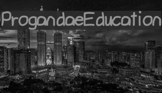 ProgandaeEducation Font examples