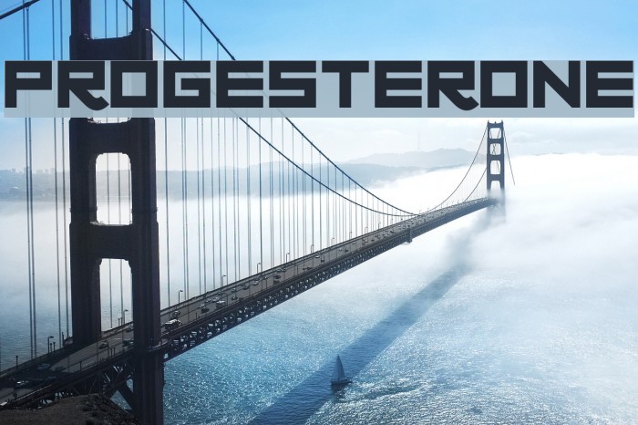 Progesterone Font examples