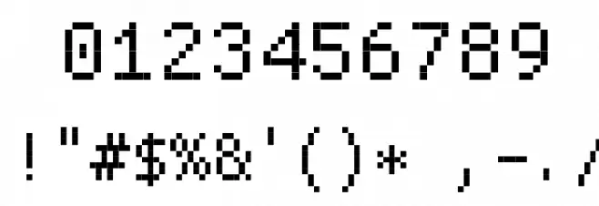 ProggyCleanTT Font OTHER CHARS