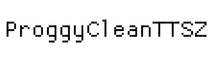 ProggyCleanTTSZ Шрифта