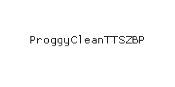 ProggyCleanTTSZBP Logo