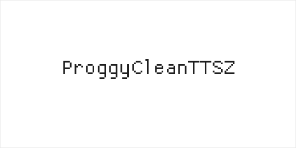 ProggyCleanTTSZ Logo