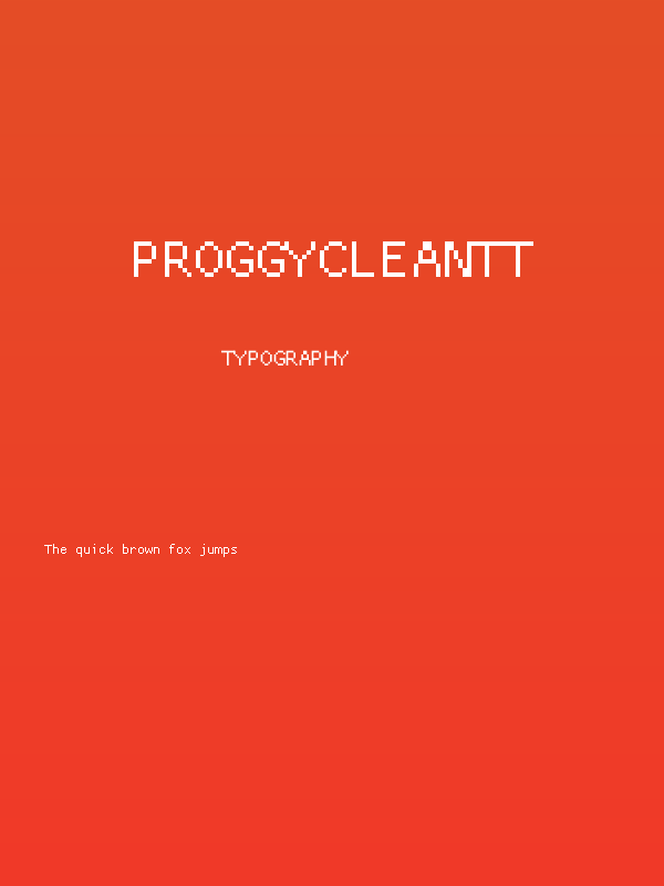 ProggyCleanTT Poster