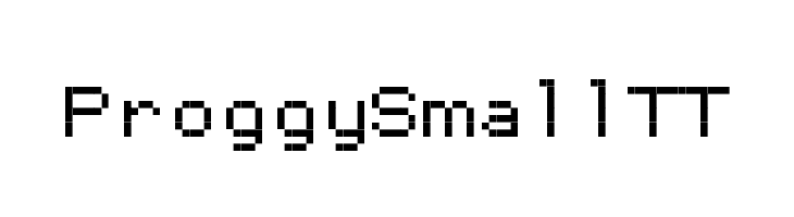 ProggySmallTT Font