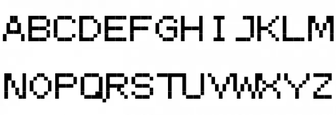 ProggySmallTT 字体 大写