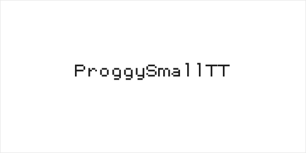 ProggySmallTT Logo