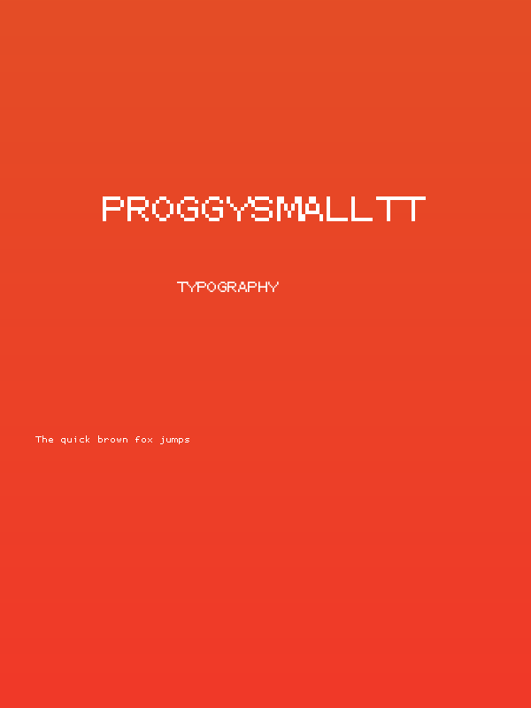 ProggySmallTT Poster