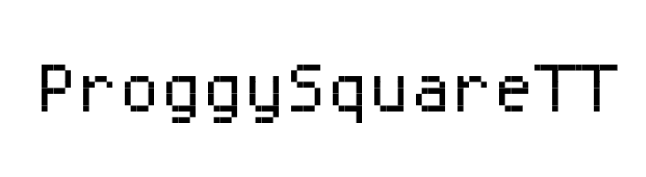 ProggySquareTT Font