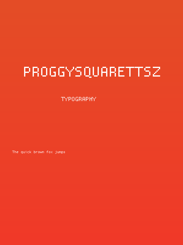 ProggySquareTTSZ Poster