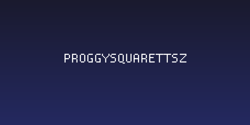 ProggySquareTTSZ Social Header