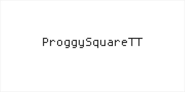 ProggySquareTT Logo
