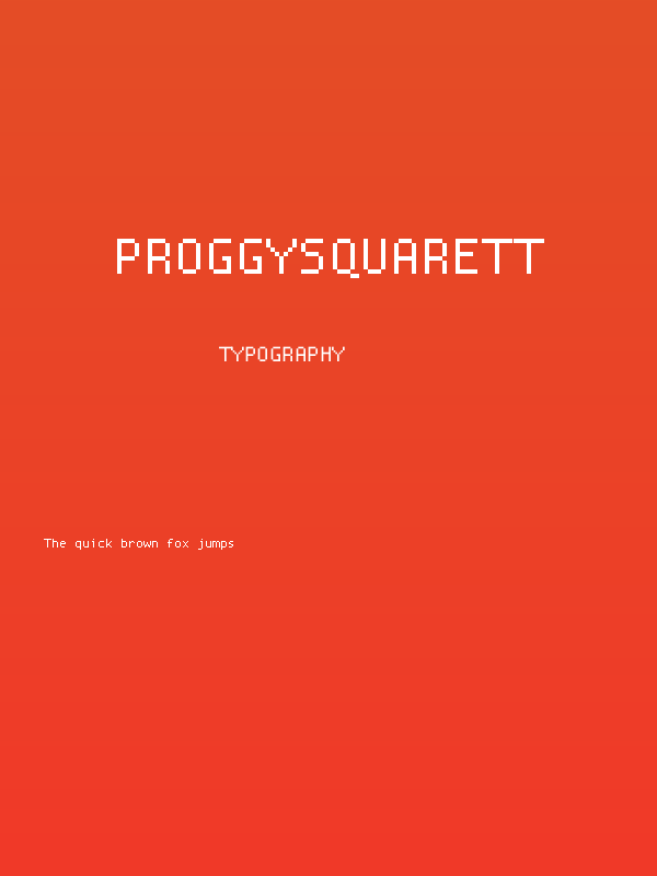 ProggySquareTT Poster