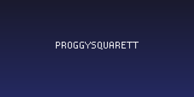 ProggySquareTT Social Header