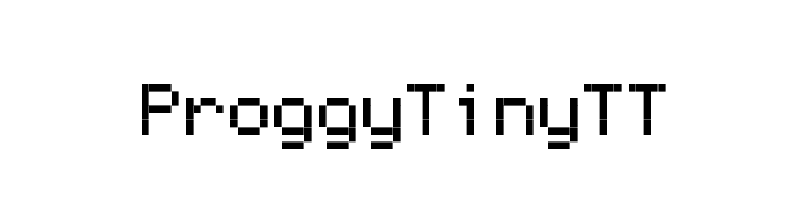 ProggyTinyTT Font