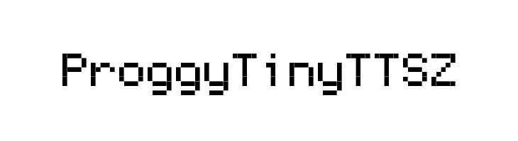 ProggyTinyTTSZ Font