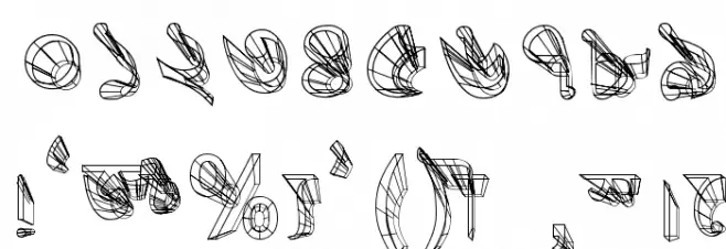 Progoty 3D Font OTHER CHARS