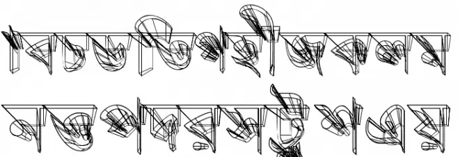 Progoty 3D 字体 小写