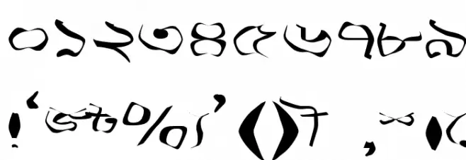 Progoty Warp Font OTHER CHARS