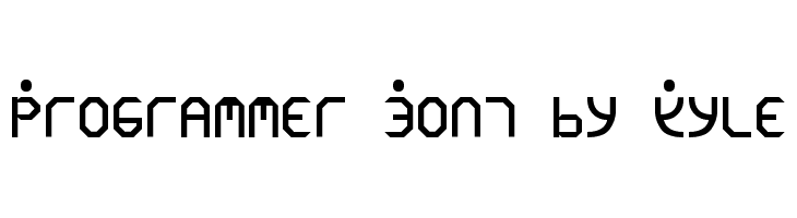 Programmer Font by Kyle  नि: शुल्क फ़ॉन्ट्स डाउनलोड