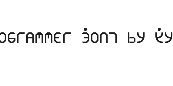 Programmer Font by Kyle Logo