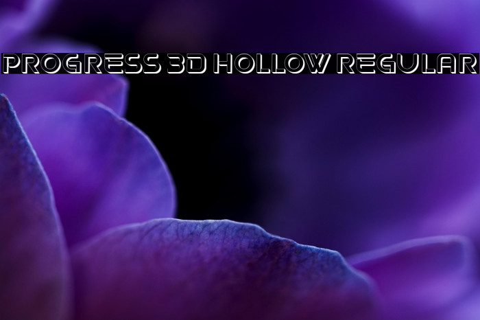 Progress 3D Hollow Regular Example 1