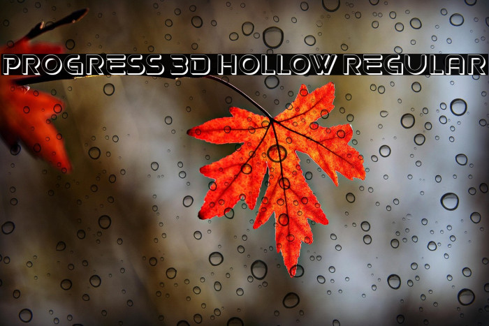 Progress 3D Hollow Regular Example 2