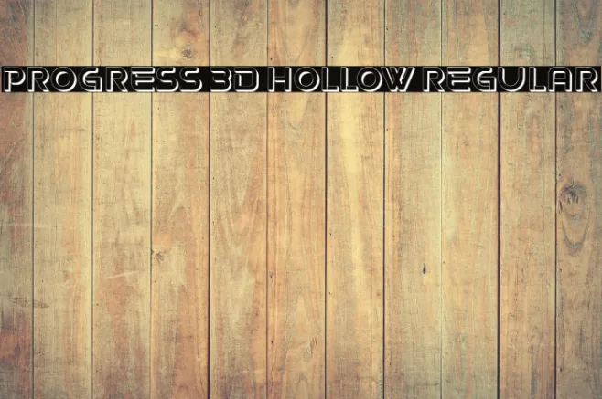 Progress 3D Hollow Regular Example 3