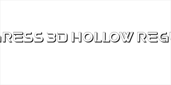 Progress 3D Hollow Regular Logo
