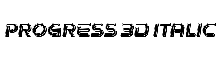 Progress 3D Italic  لخطوط تنزيل