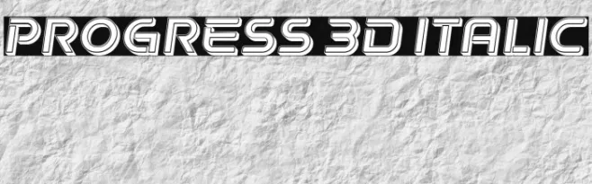 Progress 3D Italic Example 1