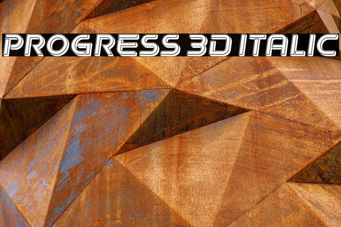 Progress 3D Italic Example 3