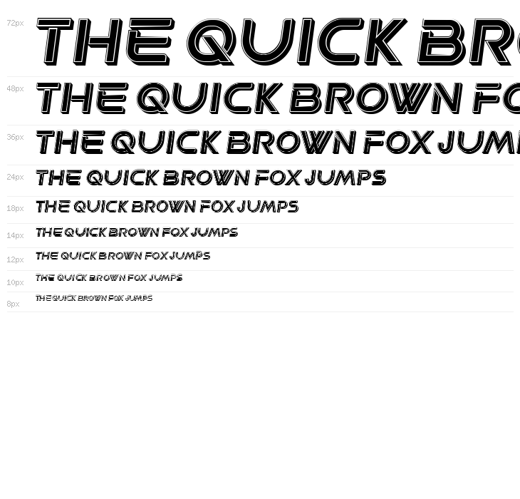 Progress 3D Italic Waterfall