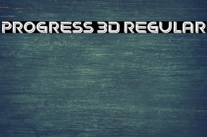 Progress 3D Regular Example 3