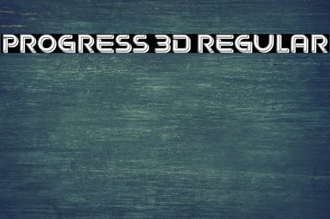 Progress 3D Regular Example 3