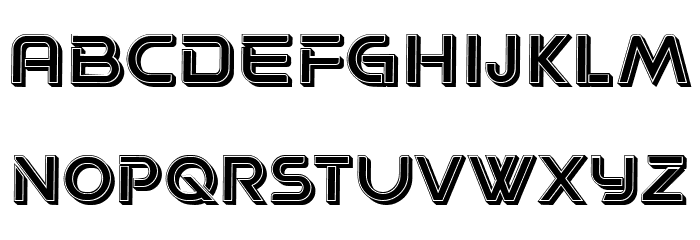 Progress 3D Regular Font LOWERCASE