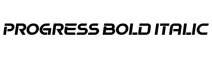 Progress Bold Italic  Fuentes Gratis Descargar