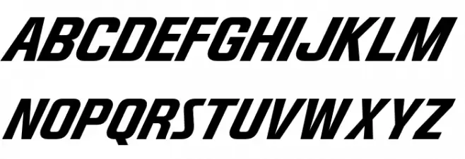 Progress Bold Italic Schriftart Groß