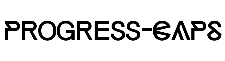 Progress-CAPS  フリーフォントのダウンロード