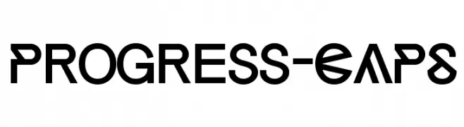 Progress-CAPS  Frei Schriftart Herunterladen