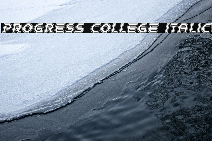 Progress College Italic Example 2