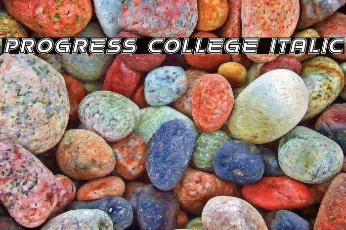 Progress College Italic Example 3