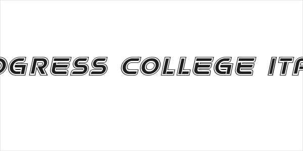 Progress College Italic Logo