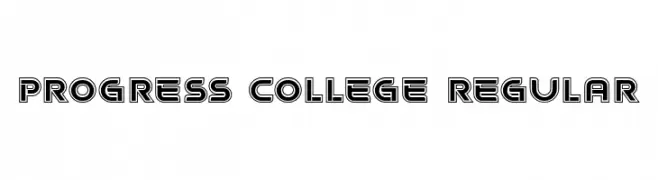 Progress College Regular  Descarca Fonturi Gratis