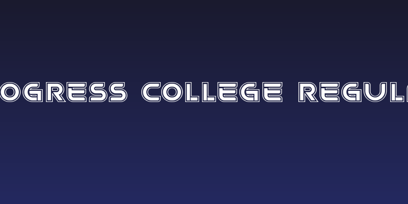 Progress College Regular Social Header