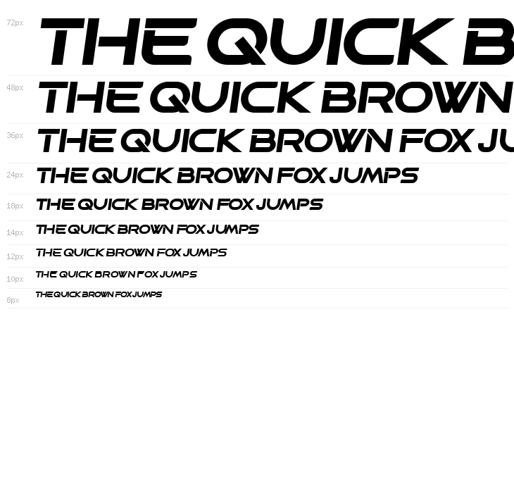 Progress Extended Bold Italic Waterfall