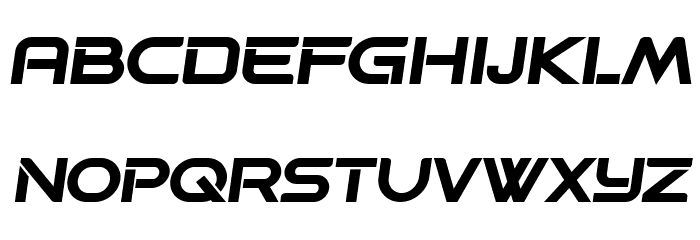 Progress Extended Bold Italic Font LOWERCASE
